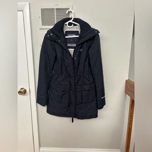 Abercrombie & Fitch All Season Weather Warrior coat,navy XS excellent condition.